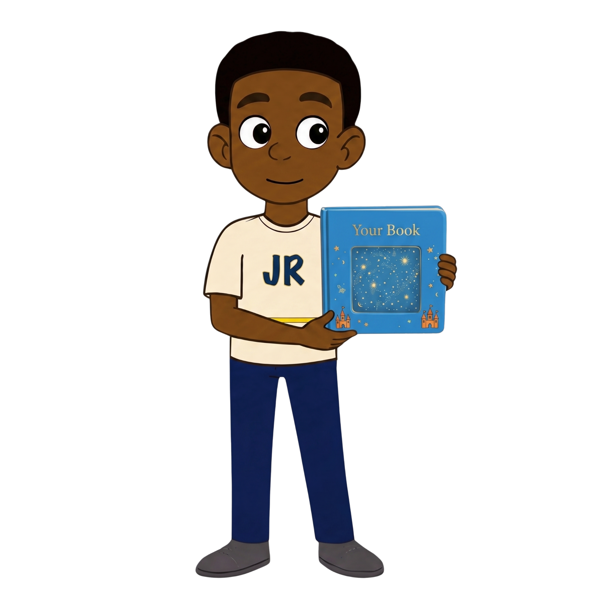 JR holding your book